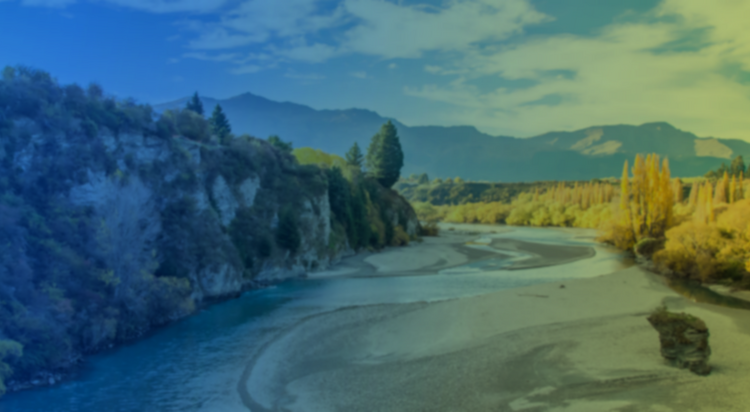 Photo of river running through a valley